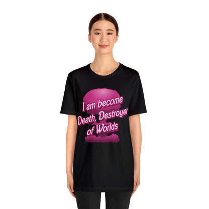 Barbenheimer Pink Iconic Doll Nuke Explosion Tee - Differently Normal - Wallace Print Solutions