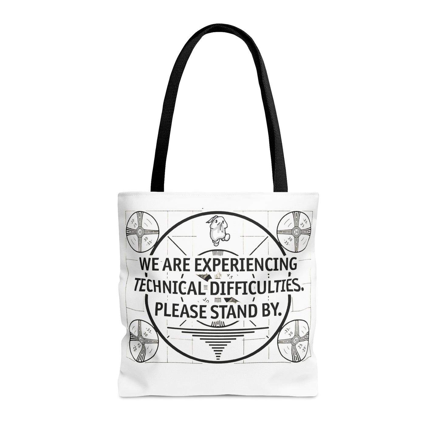 Bob the Micropeen - We Are Experiencing Technical Difficulties Tote Bag - Wallace Print Solutions