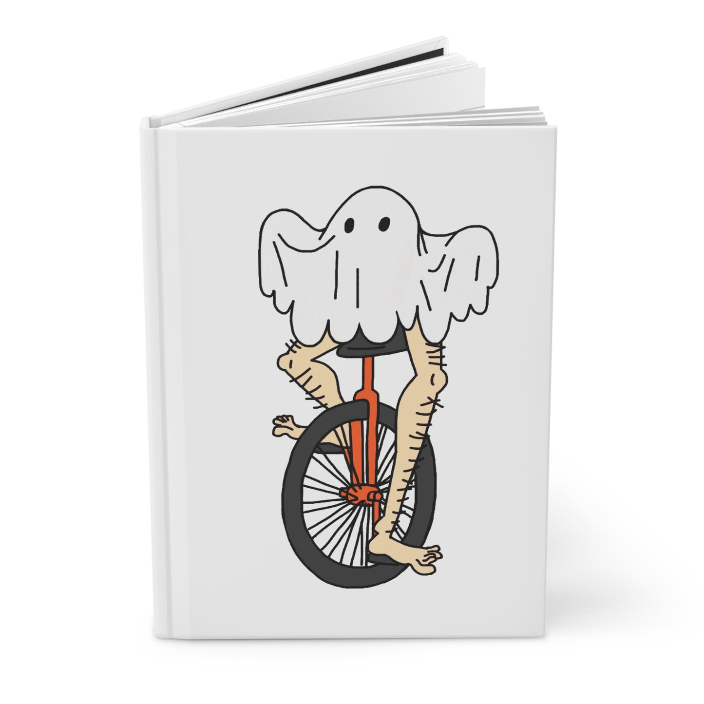 Captain AFAB - Leggy Ghost Unicycle Journal Matte