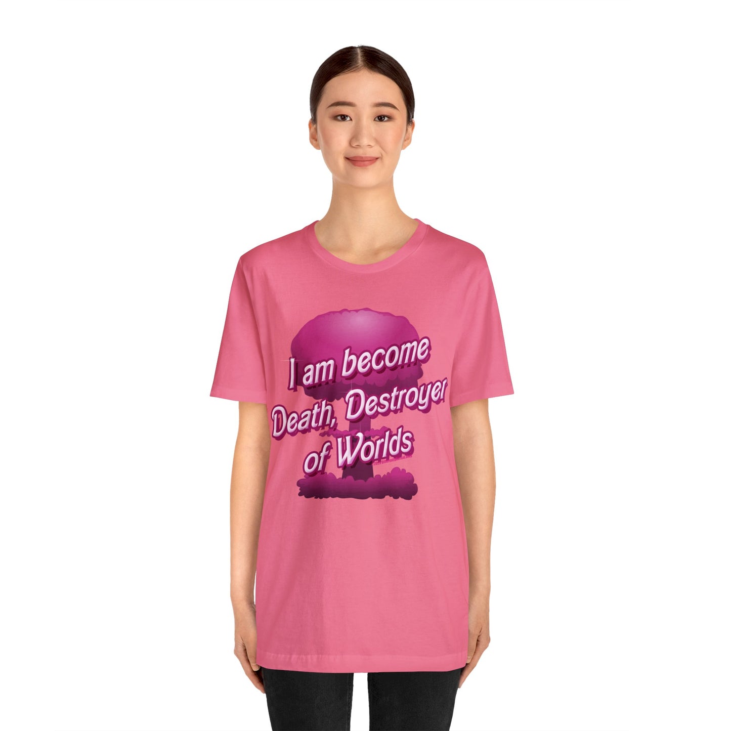 Barbenheimer Pink Iconic Doll Nuke Explosion Tee - Differently Normal - Wallace Print Solutions