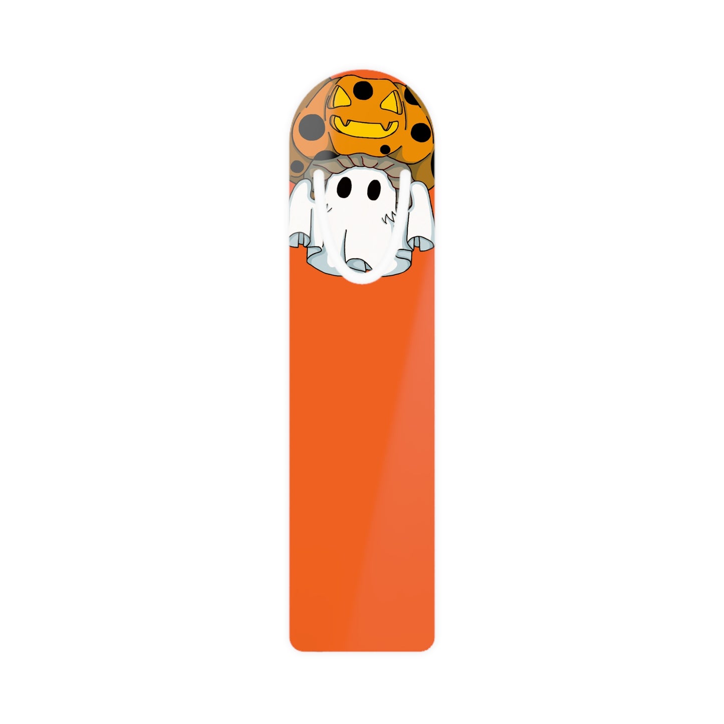 Captain AFAB - Kitty Jack-O-Lantern Ghost Aluminum Bookmark