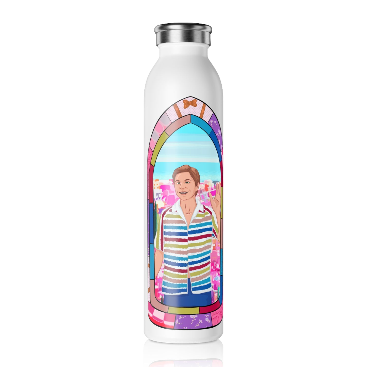 Allan Inspirational Candle Style Slim Water Bottle