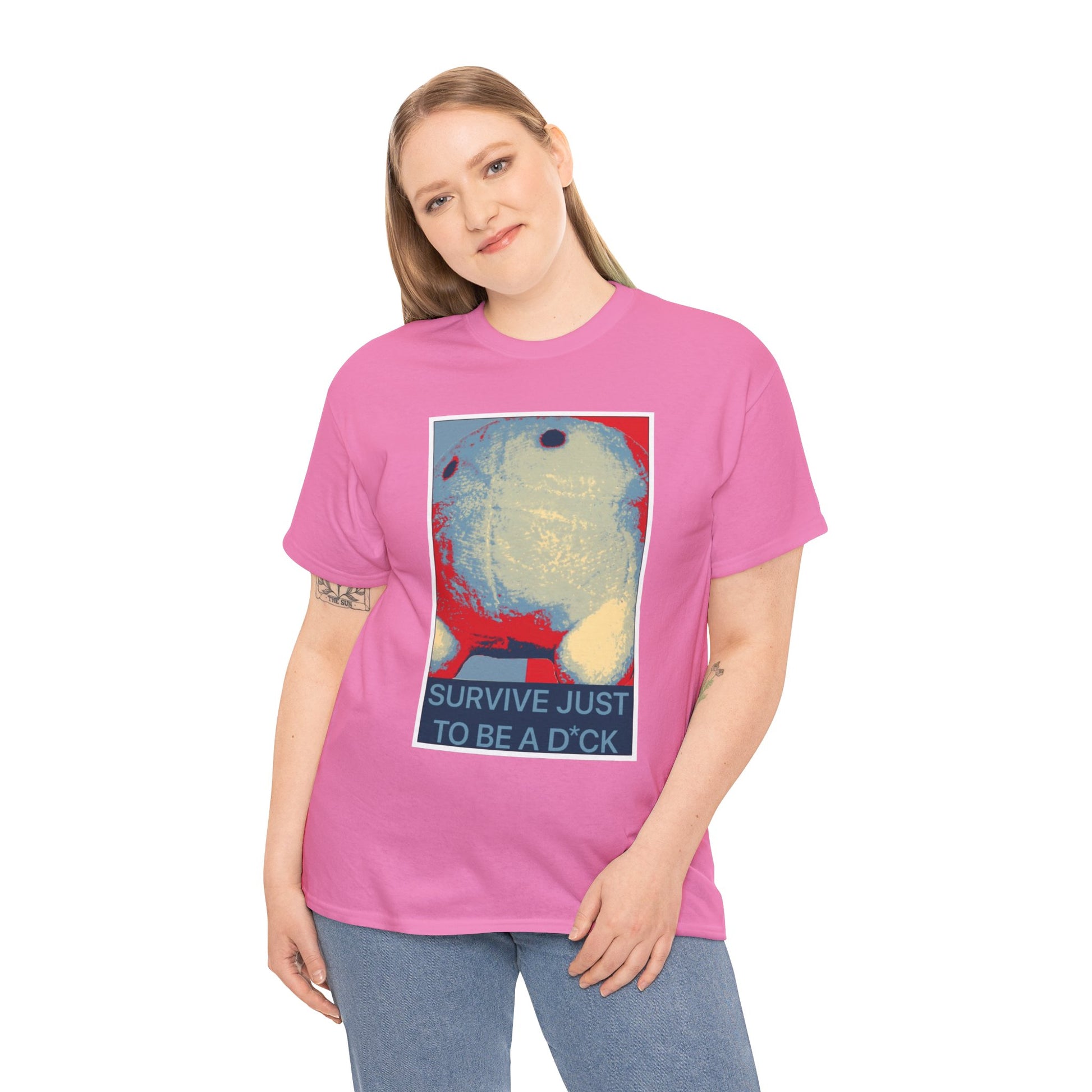 Bob the Micropeen - Survive Just to be a Dick Plus Size Unisex T-Shirt - Wallace Print Solutions