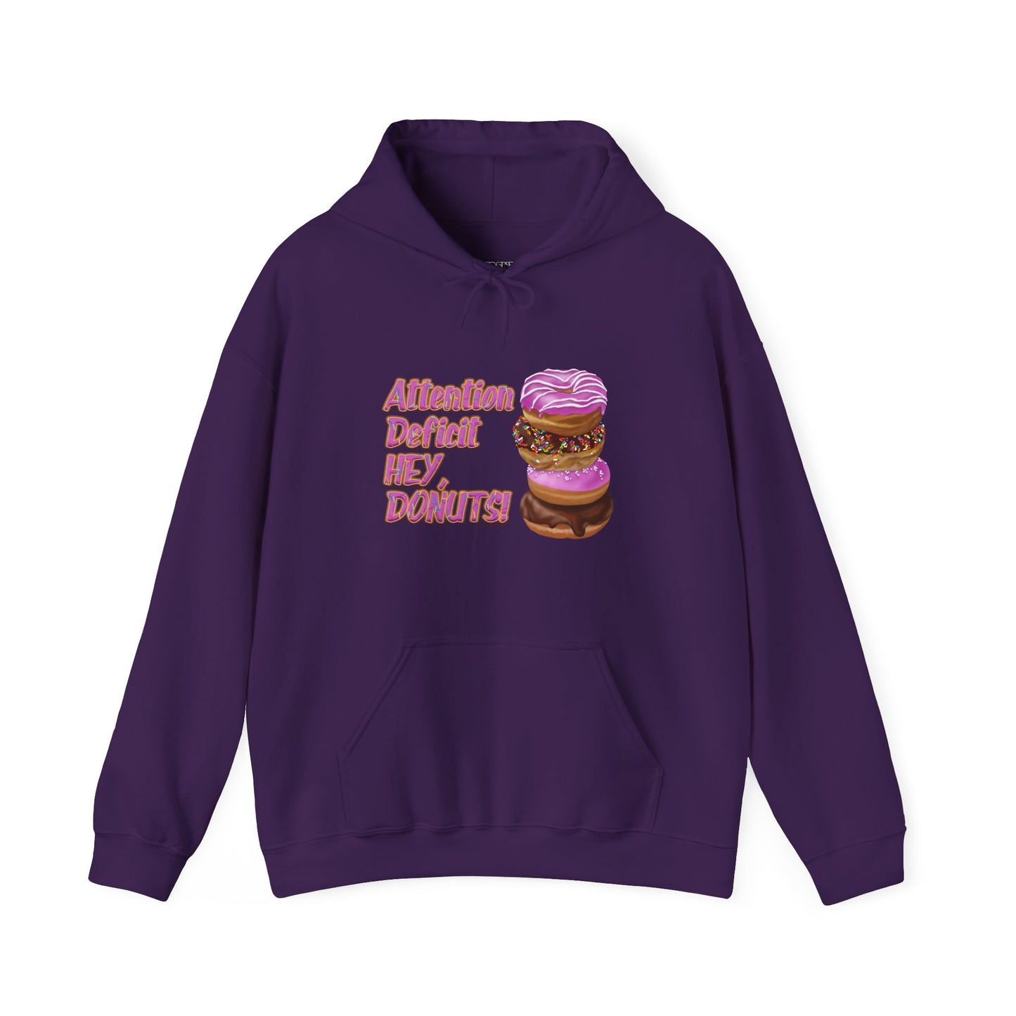 Attention Deficit HEY, DONUTS! Unisex Heavy Blend™ Hoodie - Differently Normal