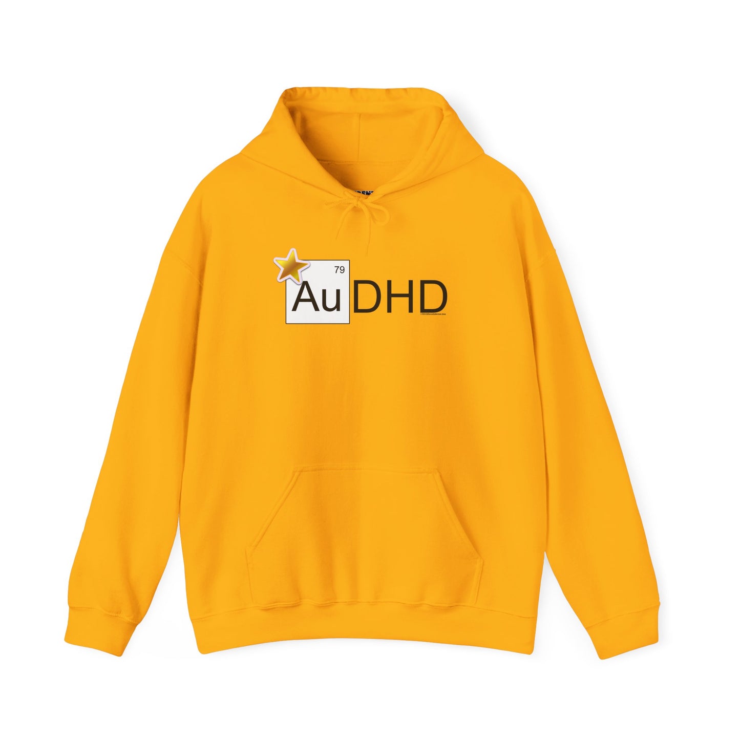 AuDHD Gold Star Heavy Blend™ Hoodie - Differently Normal