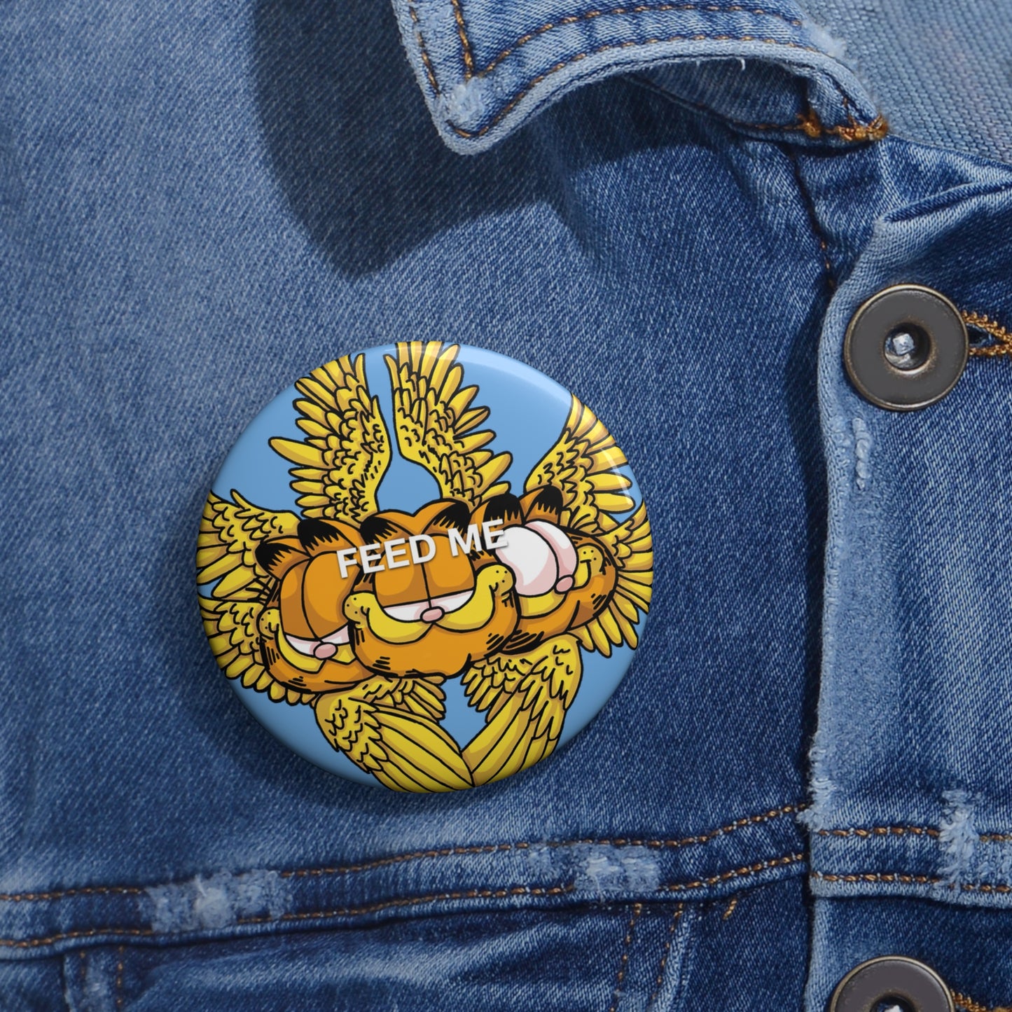 Captain AFAB - Biblically Accurate Fat Cat Pin Button