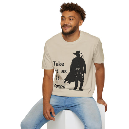 Cowboy Ghoul "Take it As it Comes" Unisex T-Shirt by Differently Normal - Wallace Print Solutions