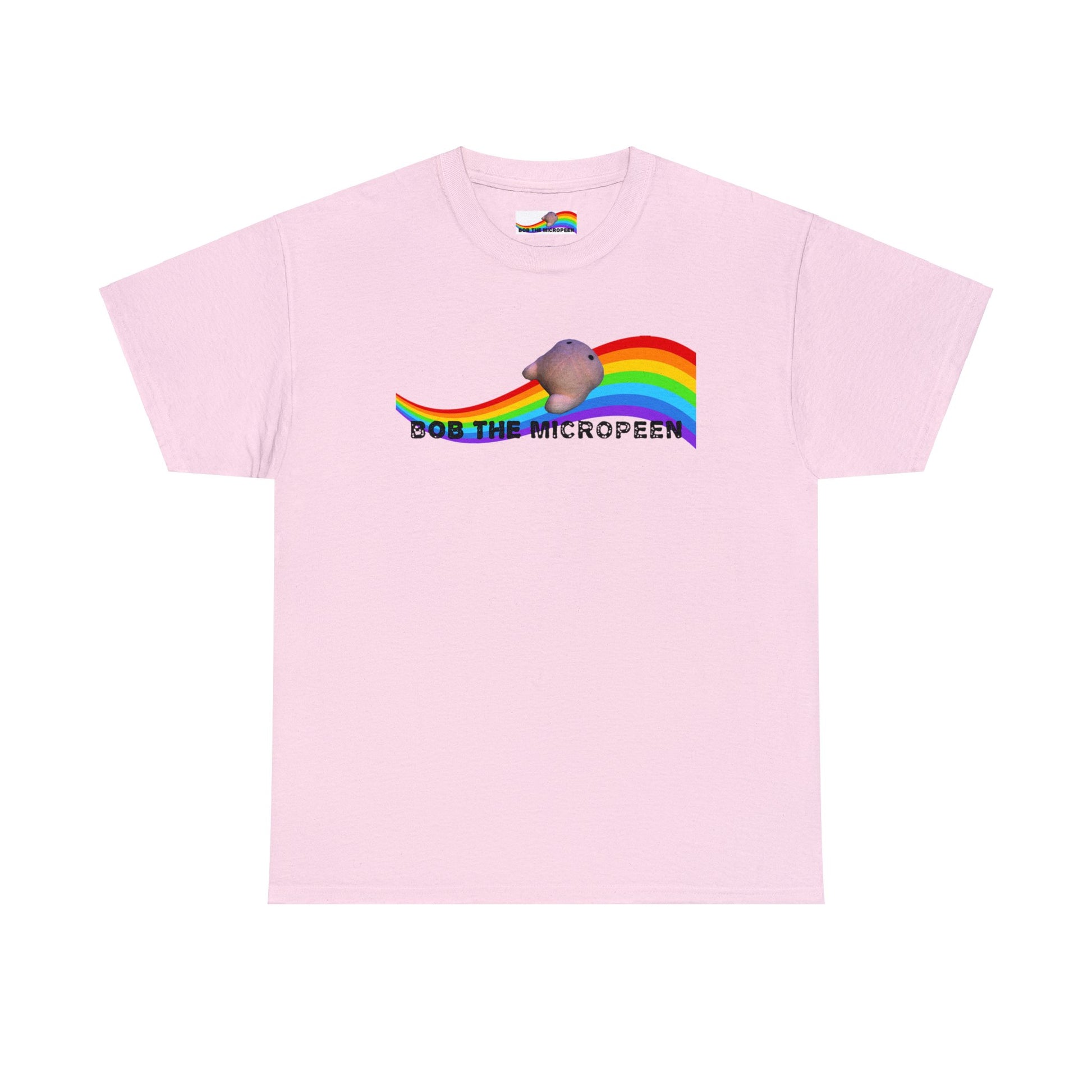 Bob the Micropeen - Rainbow Little Guy Plus Size Unisex T-Shirt - Wallace Print Solutions