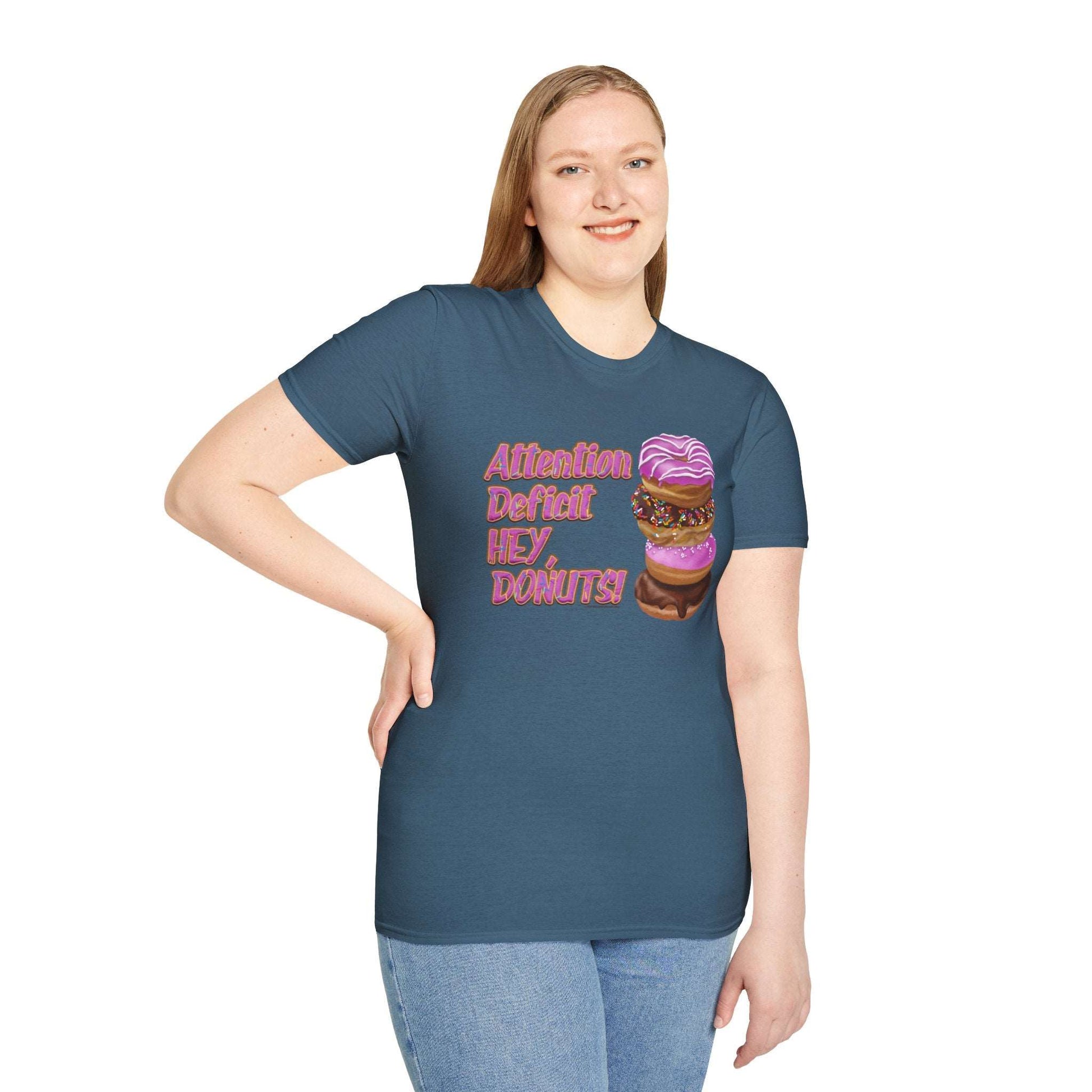 Attention Deficit HEY, DONUTS! Unisex T-Shirt - Differently Normal