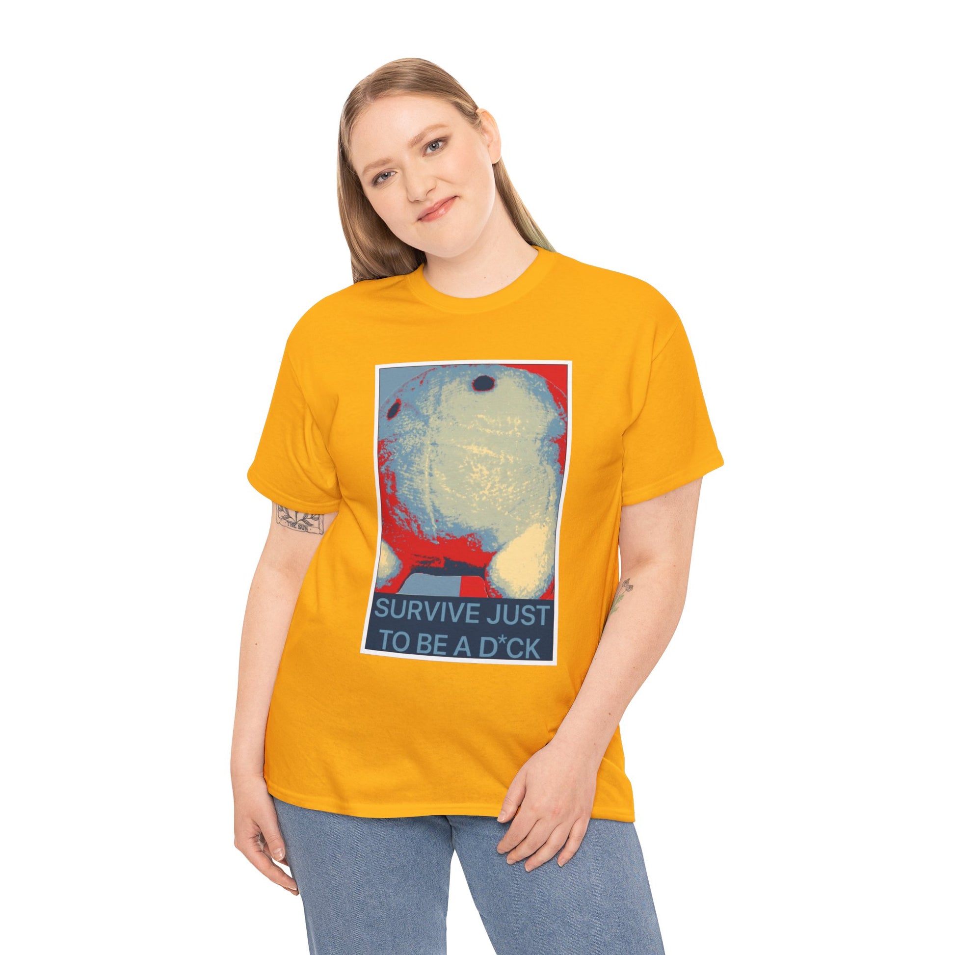 Bob the Micropeen - Survive Just to be a Dick Plus Size Unisex T-Shirt - Wallace Print Solutions