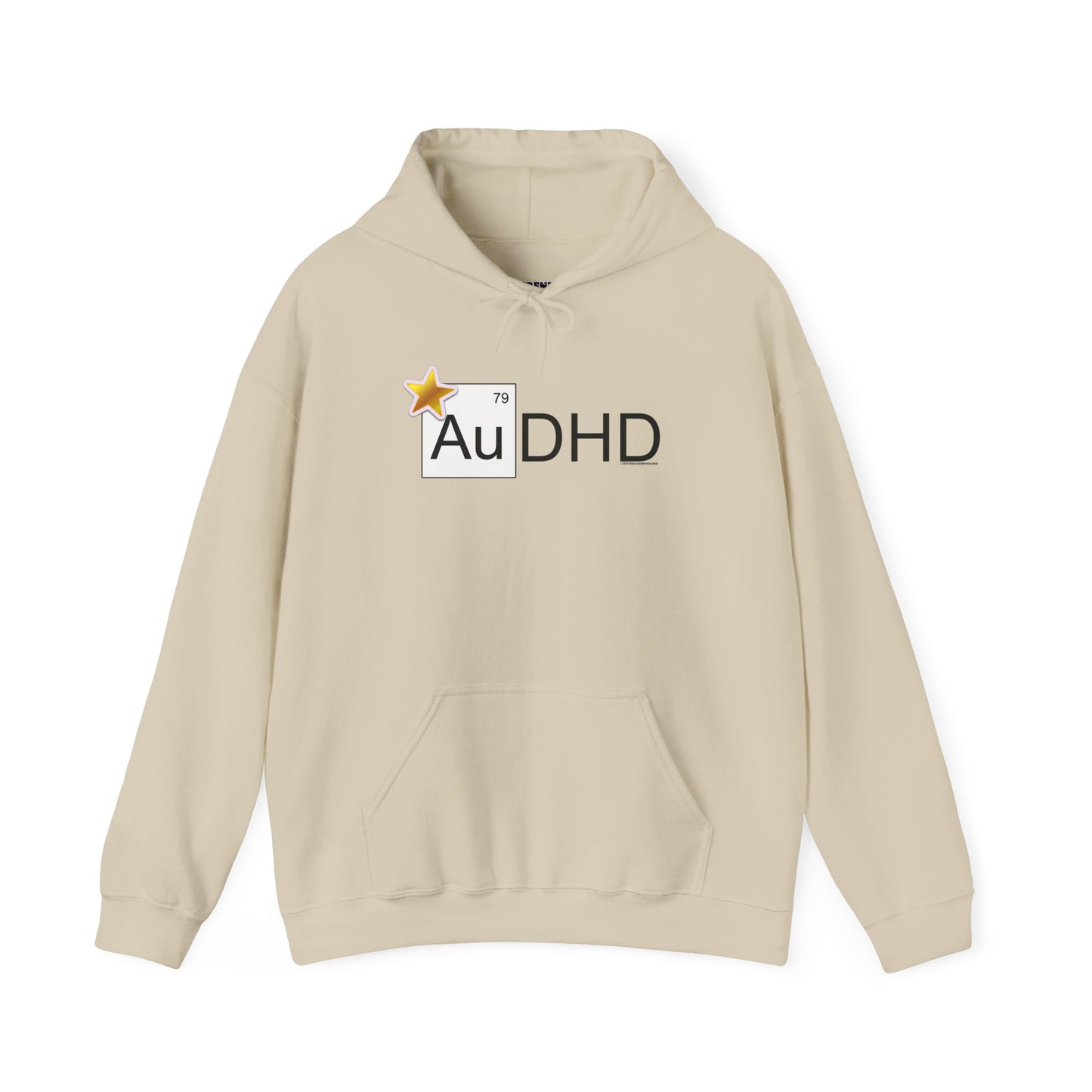 AuDHD Gold Star Heavy Blend™ Hoodie - Differently Normal