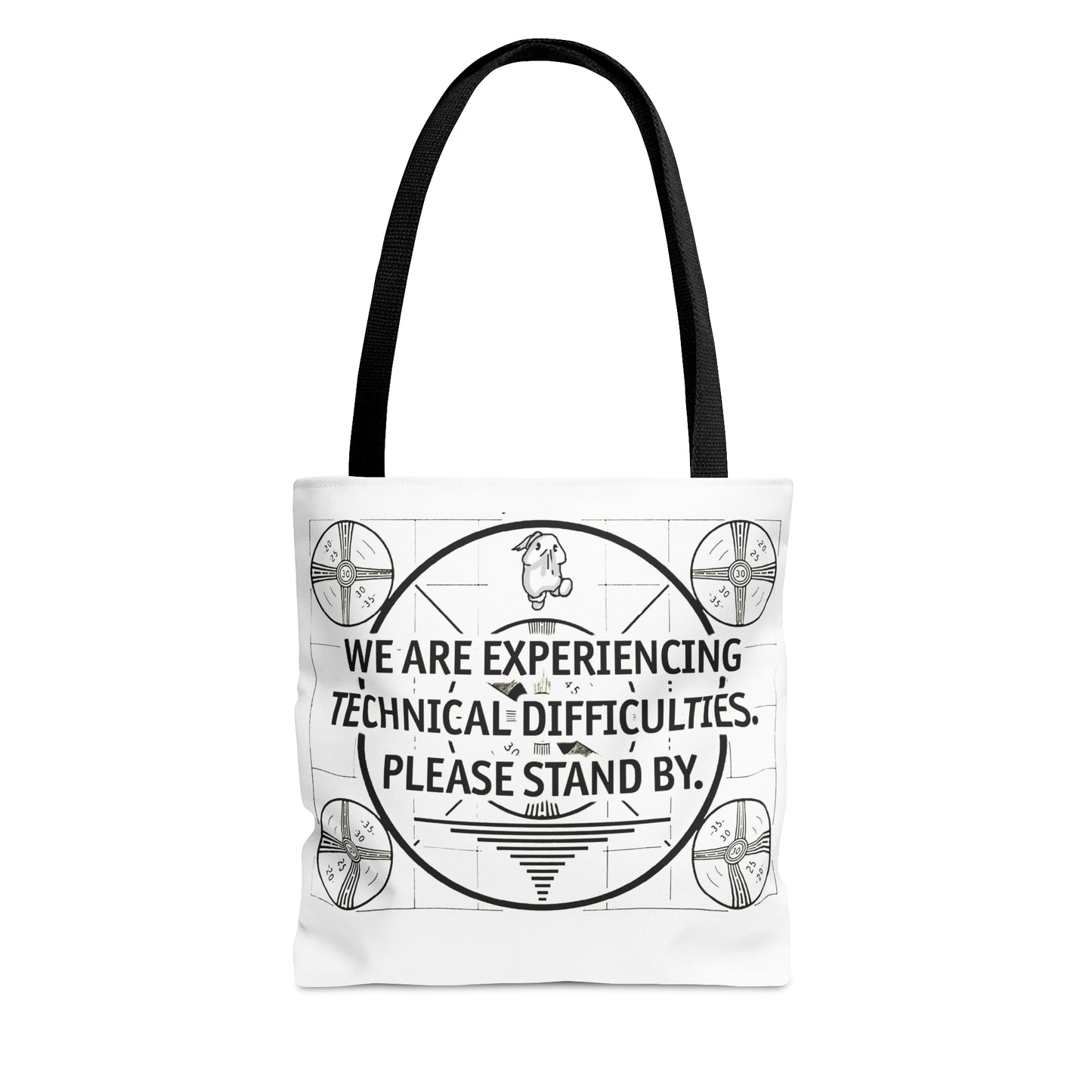 Bob the Micropeen - We Are Experiencing Technical Difficulties Tote Bag - Wallace Print Solutions