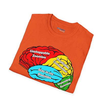 ADHD Brain Map Unisex T-Shirt - Differently Normal