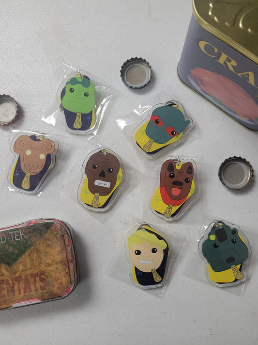 Nuclear Winter Bar Fallout-Inspired Character Ice Cream Keychain  - Differently Normal