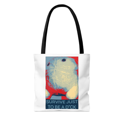 Bob the Micropeen - Survive Just to be a Dick Tote Bag - Powered by Wallace Print Solutions