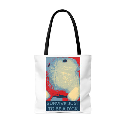 Bob the Micropeen - Survive Just to be a Dick Tote Bag - Powered by Wallace Print Solutions