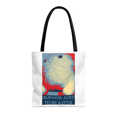 Bob the Micropeen - Survive Just to be a Dick Tote Bag - Powered by Wallace Print Solutions