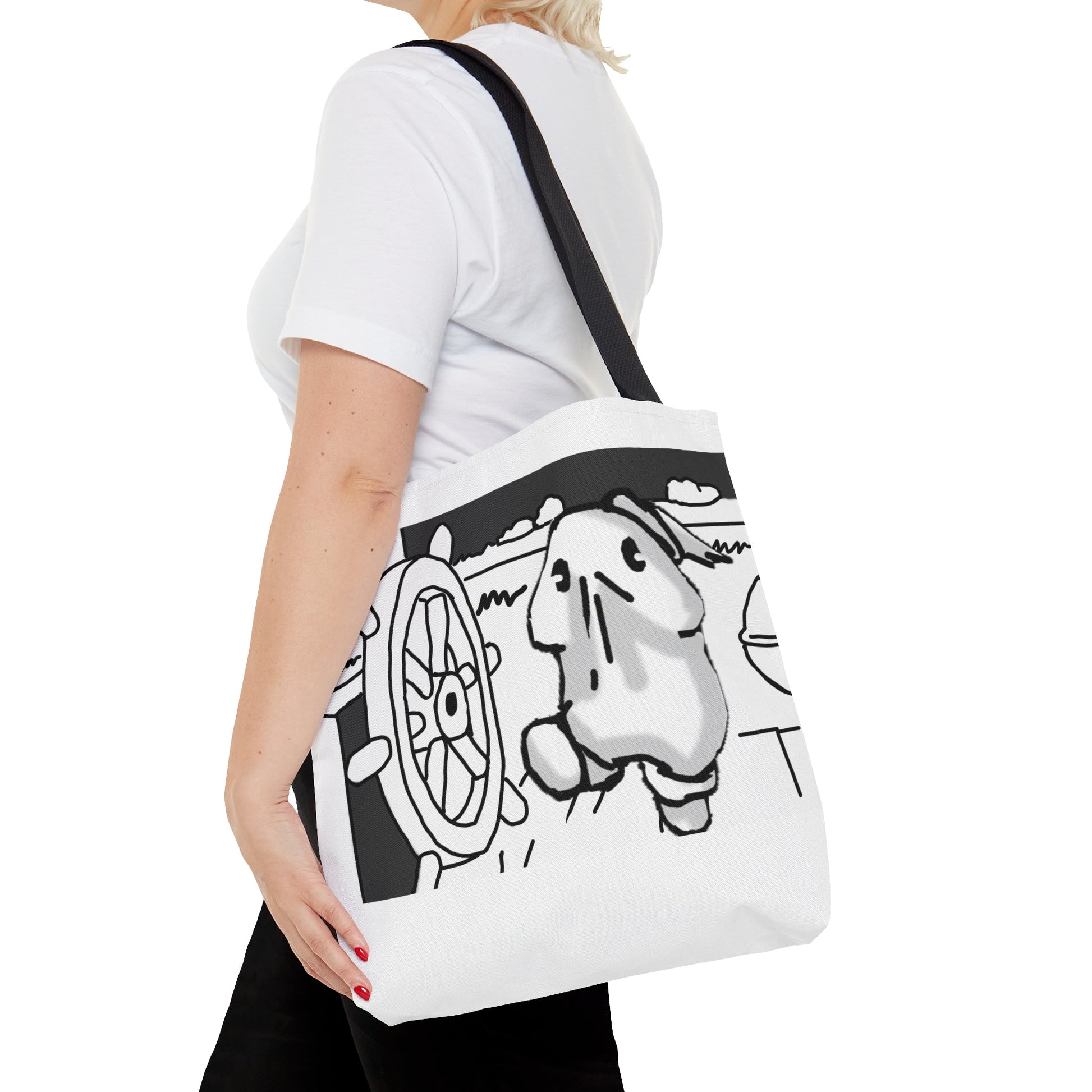 Bob the Micropeen - Willie the Steam Captain Tote Bag - Powered by Wallace Print Solutions