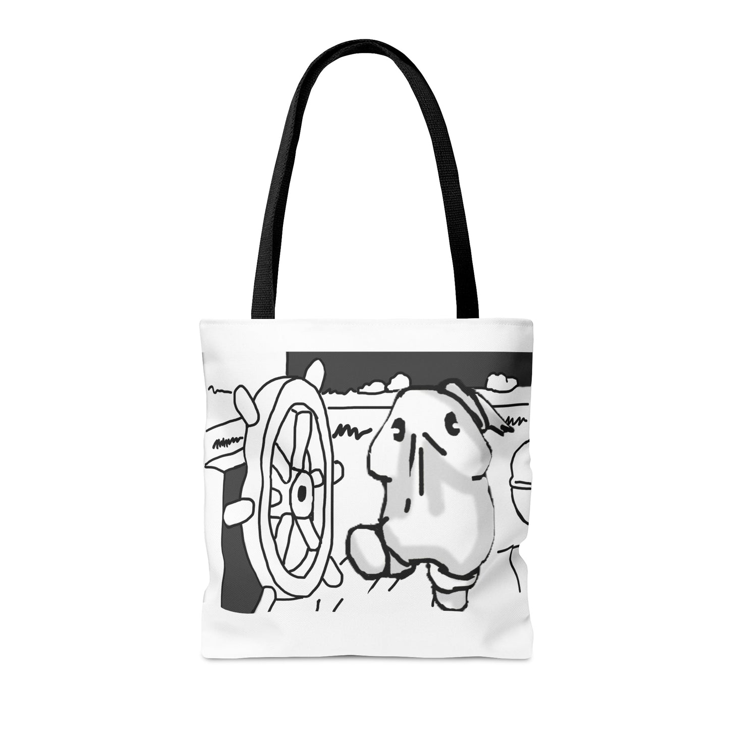 Bob the Micropeen - Willie the Steam Captain Tote Bag - Powered by Wallace Print Solutions