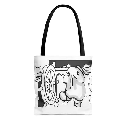 Bob the Micropeen - Willie the Steam Captain Tote Bag - Powered by Wallace Print Solutions