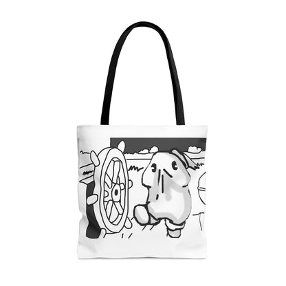 Bob the Micropeen - Willie the Steam Captain Tote Bag - Powered by Wallace Print Solutions