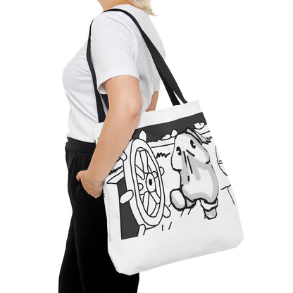 Bob the Micropeen - Willie the Steam Captain Tote Bag - Powered by Wallace Print Solutions