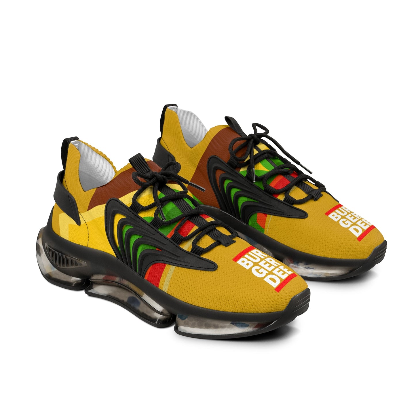 BurGer Dee Men's Mesh Sneakers - Powered by Wallace Print Solutions