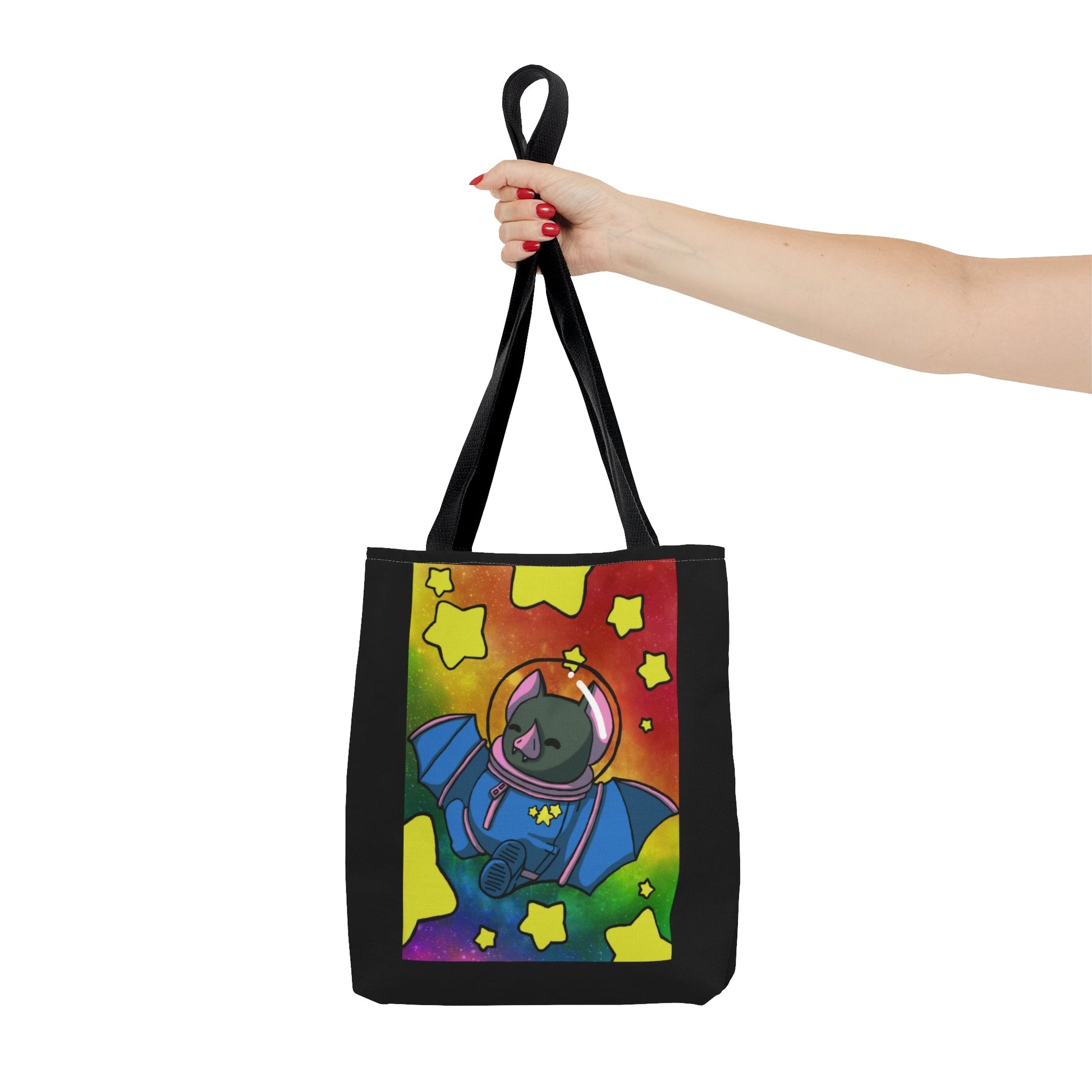 Captain AFAB - Astronaut Bat Rainbow Space - Tote Bag - Powered by Wallace Print Solutions