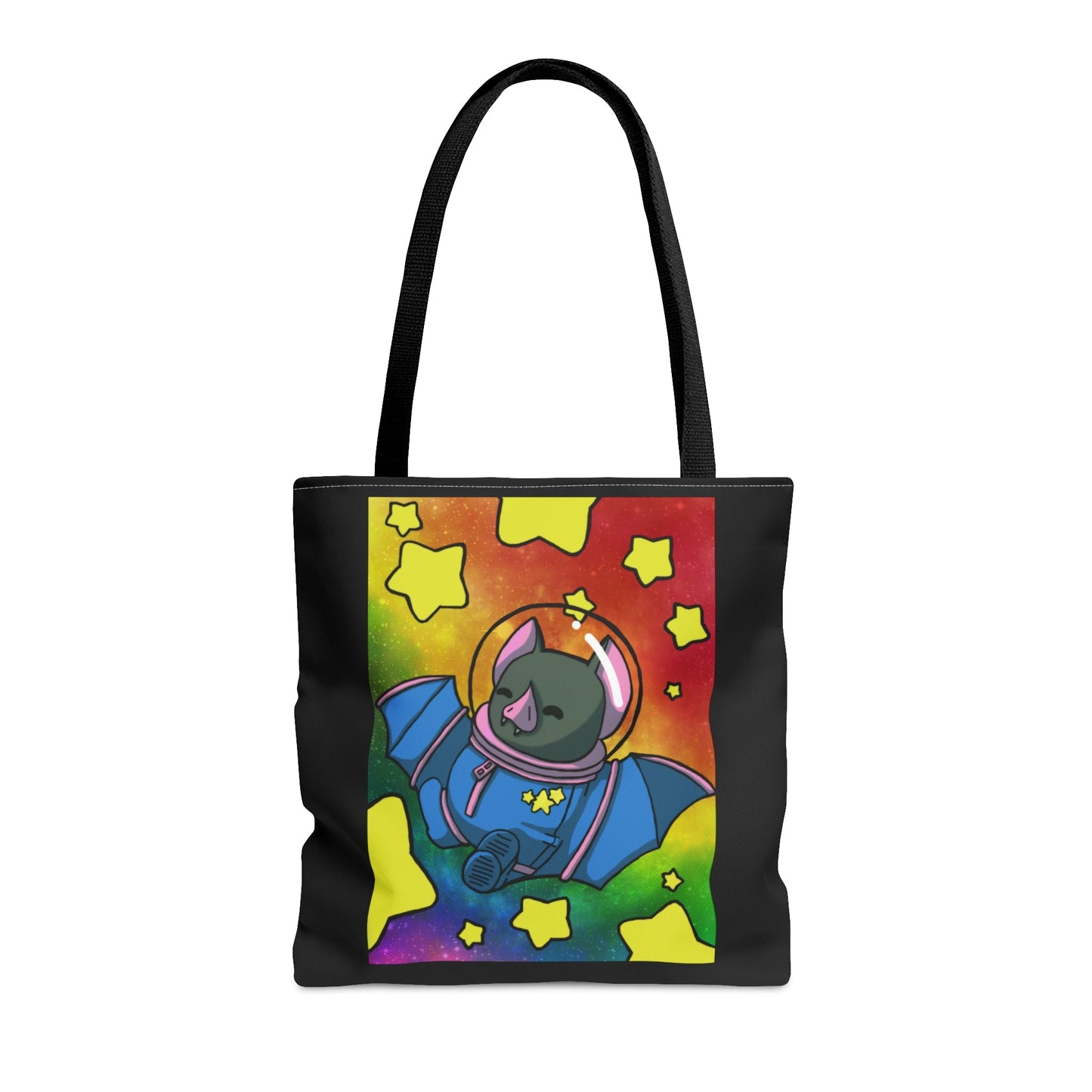 Captain AFAB - Astronaut Bat Rainbow Space - Tote Bag - Powered by Wallace Print Solutions