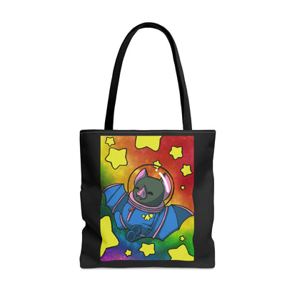 Captain AFAB - Astronaut Bat Rainbow Space - Tote Bag - Powered by Wallace Print Solutions