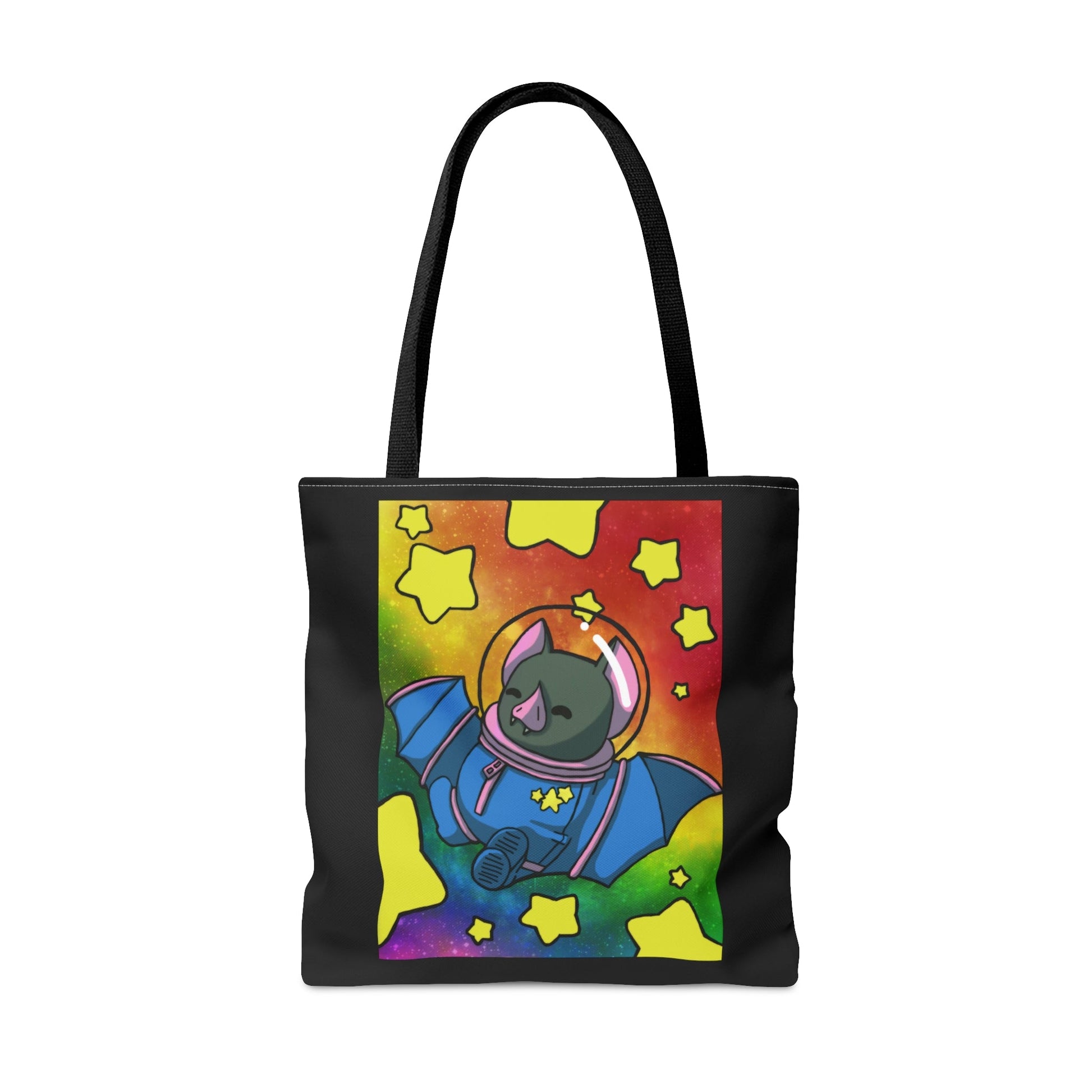 Captain AFAB - Astronaut Bat Rainbow Space - Tote Bag - Powered by Wallace Print Solutions