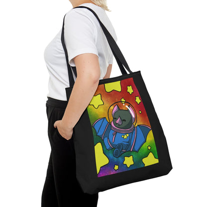 Captain AFAB - Astronaut Bat Rainbow Space - Tote Bag - Powered by Wallace Print Solutions