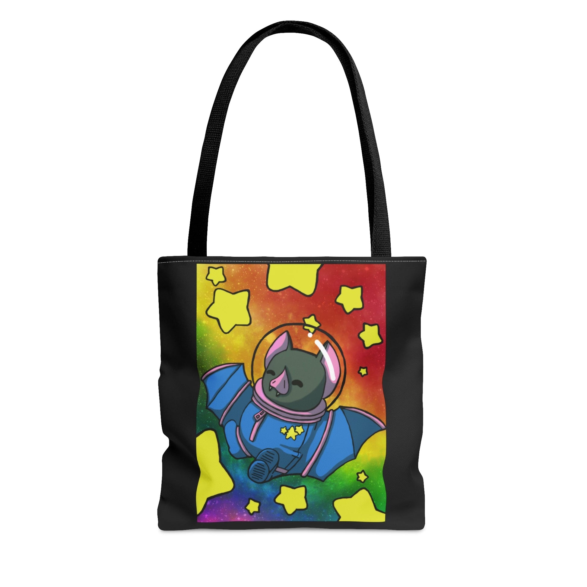 Captain AFAB - Astronaut Bat Rainbow Space - Tote Bag - Powered by Wallace Print Solutions