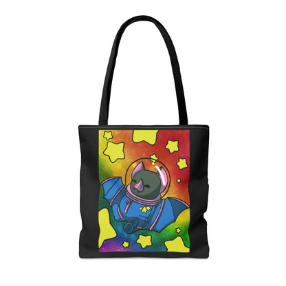 Captain AFAB - Astronaut Bat Rainbow Space - Tote Bag - Powered by Wallace Print Solutions