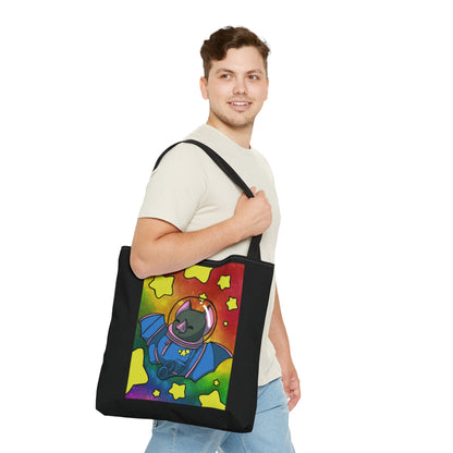 Captain AFAB - Astronaut Bat Rainbow Space - Tote Bag - Powered by Wallace Print Solutions