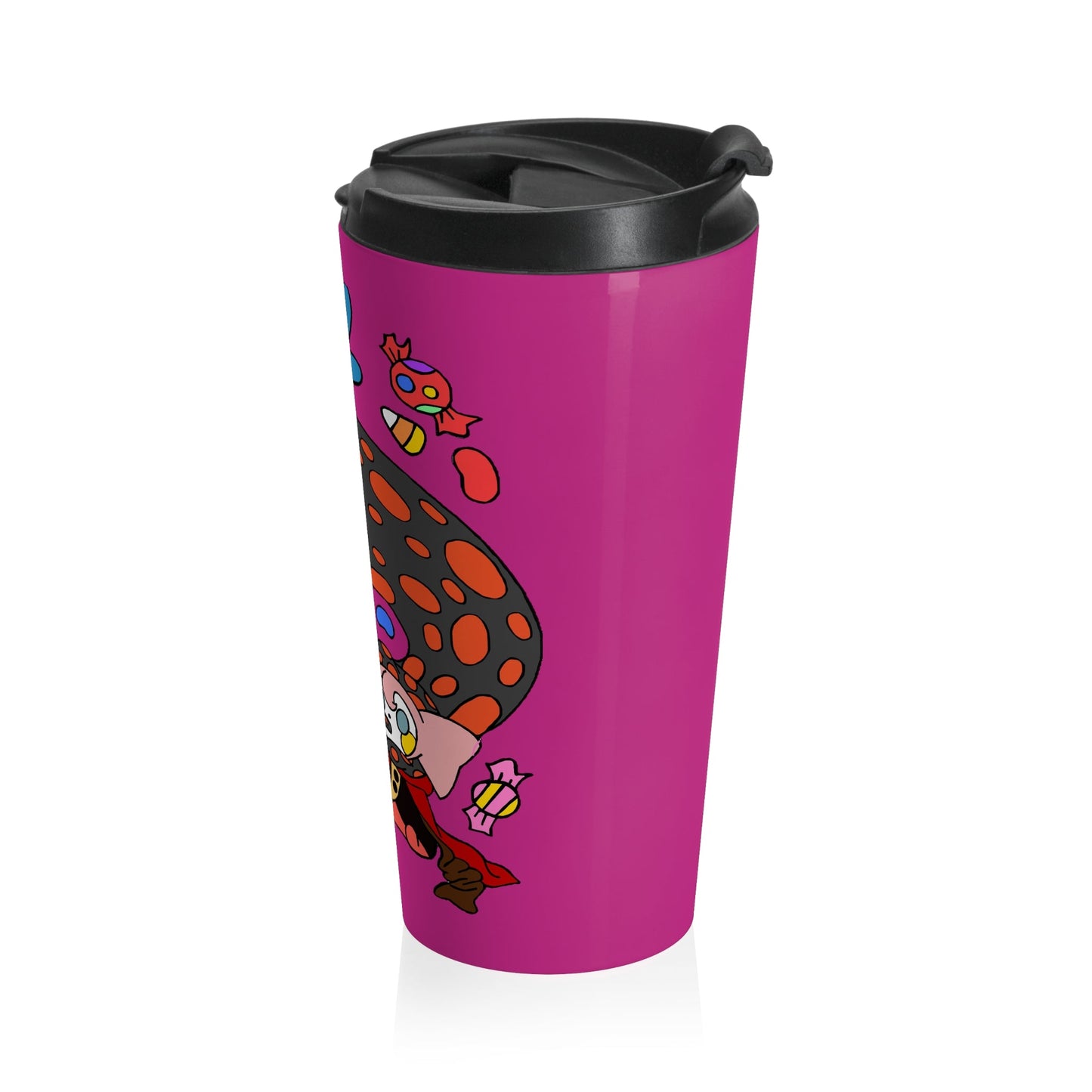 Captain AFAB - Charlotte Candy Stainless Steel Travel Mug - Powered by Wallace Print Solutions