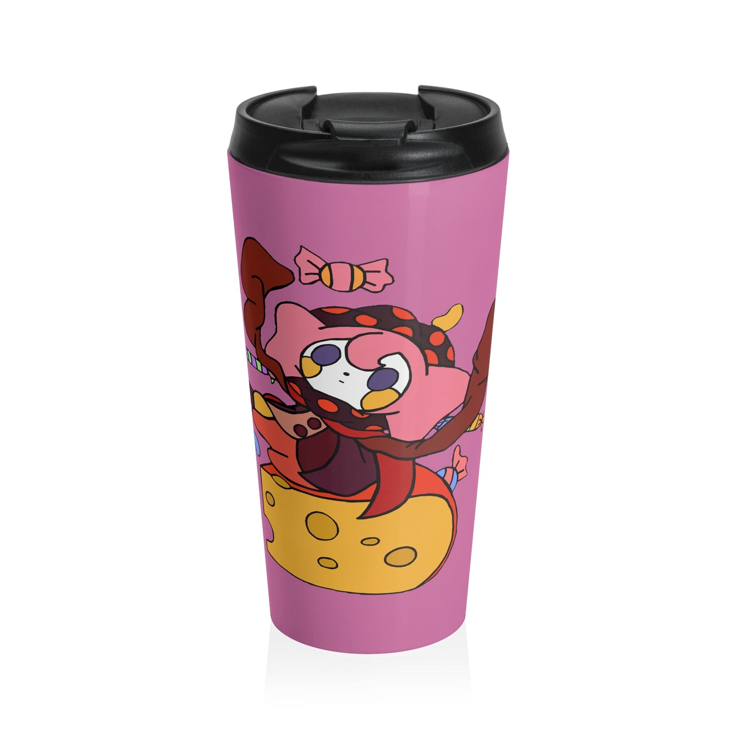 Captain AFAB - Charlotte Cheese Stainless Steel Travel Mug - Powered by Wallace Print Solutions