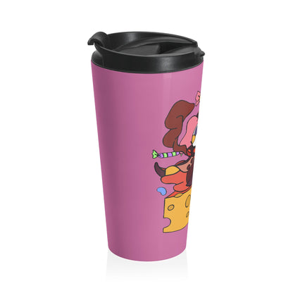 Captain AFAB - Charlotte Cheese Stainless Steel Travel Mug - Powered by Wallace Print Solutions