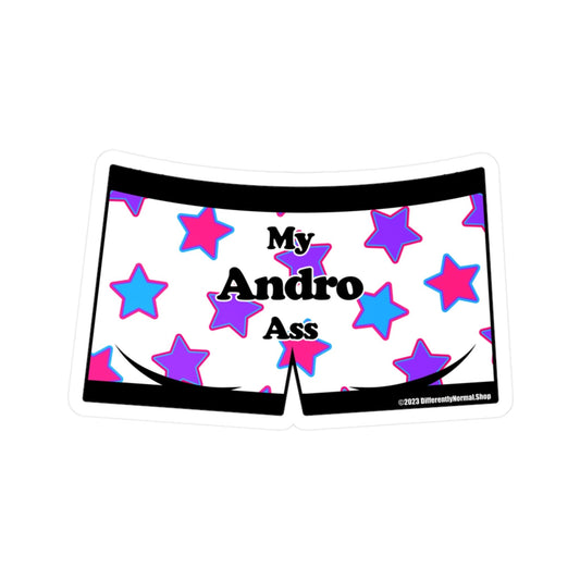 My Andro Ass Boxer Brief Style Kiss - Cut Vinyl Decal - By Differently Normal - Powered by Wallace Print Solutions