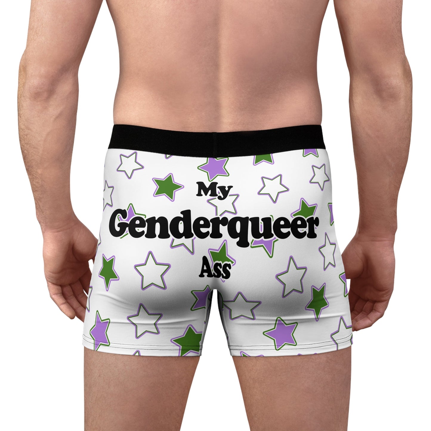 My Genderqueer Ass Boxer Style Briefs - by Differently Normal - Powered by Wallace Print Solutions