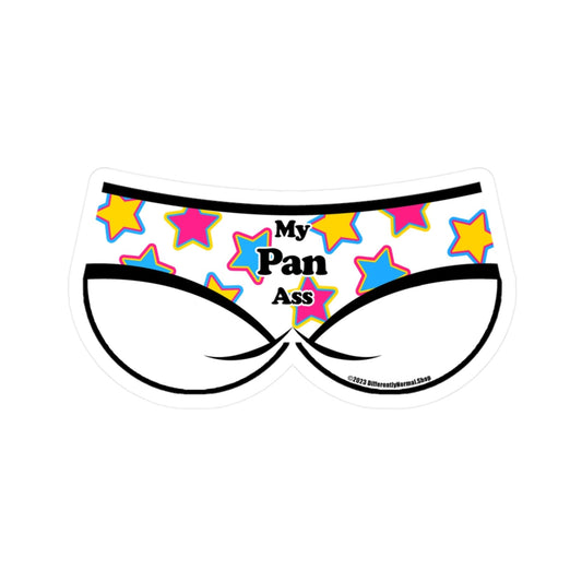 My Pan Ass Bikini Brief Style Kiss - Cut Vinyl Decal - By Differently Normal - Powered by Wallace Print Solutions